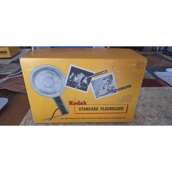 Vintage Kodak Standard Flasholder In Original Box‐ Good Condition - Picture 8 of 9
